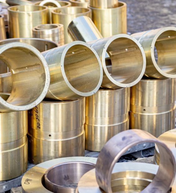 Turning,Products,Made,Of,Non-ferrous,Metal.,Soft,Focus